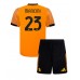 AS Roma Gianluca Mancini #23 Bortedraktsett Barn 2025-26 Korte ermer (+ Korte bukser)